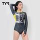 【美國TYR】女款 長袖連身泳衣 頂級防曬 吸汗快乾 Oil Slick Long Sleeve One Piece Zip Suit product thumbnail 3