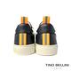 TINO BELLINI 男款 都會型男牛皮革拼接綁帶休閒鞋-白 product thumbnail 5