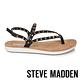 STEVE MADDEN-KNOX 金色鉚釘羅馬繫帶平底涼鞋-黑色 product thumbnail 3