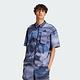 Adidas M CE Q2 Shirt IR5184 男 短袖 襯衫 運動 休閒 寬鬆 防潑水 拉鍊 藍 product thumbnail 2