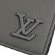 LV M81734 MULTIPLE 金屬LOGO Aerogram小牛皮對開式5卡短夾(灰) product thumbnail 5