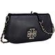 TORY BURCH Britten Clutch 牛皮經典Logo鍊帶扁包(黑色) product thumbnail 3