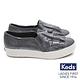 Keds TRIPLE RUFFLE 麂皮荷葉休閒鞋-深灰 product thumbnail 3