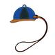 Hermes 棒球帽造型拼色小牛皮鑰匙圈/吊飾(藍/松柏綠/焦糖) product thumbnail 2