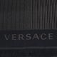 VERSACE 義大利製字母LOGO直紋圖騰羊毛披肩圍巾(咖啡/黑) product thumbnail 4