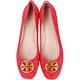 TORY BURCH Chelsea 黃銅標誌麂皮娃娃鞋(紅色) product thumbnail 3