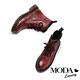 短靴 MODA Luxury 率性經典牛皮綁帶馬汀馬丁中筒短靴－紅 product thumbnail 5