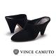 VINCE CAMUTO 麂皮前包後拖高跟穆勒鞋-絨黑 product thumbnail 6