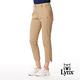 【Lynx Golf】女款彈性舒適隱形拉鍊口袋山貓膠標造型褲口開杈設計窄管九分褲(二色) product thumbnail 6