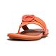 【FitFlop】GRACIE RUBBER-CIRCLET LEATHER TOE-POST SANDALS 圓扣造型夾腳涼鞋-女(珊瑚色) product thumbnail 2