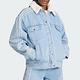 Adidas Denim Jacket 女 單寧藍 休閒 穿搭 冬季 立領 牛仔外套 外套 IS5250 product thumbnail 2