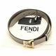 FENDI 雙F金屬釦小牛皮腰帶(灰棕色) product thumbnail 5