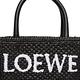 LOEWE 羅威 Standard A5 Tote 草編 托特包 肩背包 斜背包 黑色 白色 product thumbnail 3