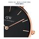 Daniel Wellington DW 手錶 Petite Cornwall 32mm寂靜黑織紋錶-黑錶盤-玫瑰金框 DW00100215 product thumbnail 5