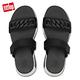 FitFlop HEDA CHAIN SLIDES時尚運動風雙帶涼鞋 黑色 product thumbnail 4