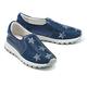休閒鞋 MELROSE 率性閃耀晶鑽星星造型全真皮厚底休閒鞋－藍 product thumbnail 2