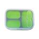 Homely Zakka 伸縮收納矽膠分隔保鮮便當餐盒-綠色 product thumbnail 2