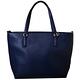 TORY BURCH THEA ZIP TOTE 縫線LOGO荔枝紋牛皮斜背肩背包-海軍藍 product thumbnail 3