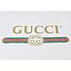 GUCCI經典復古綠紅綠印花LOGO純棉T卹(白) product thumbnail 6