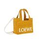 LOEWE 新款撞色LOEWE標誌字體小號酒椰纖維手提/肩背包 (黃褐色) product thumbnail 2