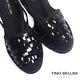Tino Bellini 西班牙進口耀眼添足麻底楔型鞋_黑 product thumbnail 3