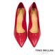 Tino Bellini巴西進口氣勢不凡壓紋牛皮高跟鞋_紅 product thumbnail 4