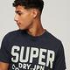 SUPERDRY 男裝 短袖T恤 有機棉 Vintage Copper Label 海軍藍 product thumbnail 4