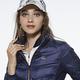 【Lynx Golf】女款保暖輕薄羽絨素面剪接款長袖外套-深藍色 product thumbnail 6