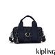 Kipling 沉穩藍三角花紋輕巧圓筒手提肩背兩用包-BINA MINI product thumbnail 6