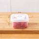【荷生活】食品級PP材質透明條紋款肉類食品保鮮盒 冰箱配料分裝收納盒-方形+長方形各4入 product thumbnail 3