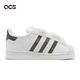 adidas 童鞋 Superstar CF I 白 綠 小童 學步鞋 迷彩 貝殼頭 三葉草 愛迪達 HQ4286 product thumbnail 3