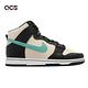 Nike 休閒鞋 Dunk HI Retro EMB 黑 米白 湖水綠 高筒 男鞋 Black Teal DO9455-200 product thumbnail 6