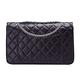 CHANEL 復刻菱格紋小牛皮鎖釦銀鍊2.55包(深紫-31.5cm) product thumbnail 4