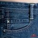 女款 Boy Firend Jeans 系列-女用中低腰3D八分反摺褲-藍 product thumbnail 8