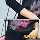 粉色花朵印花長袖T恤 (黑色)-ROANN product thumbnail 3