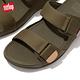 【FitFlop】GOGH MOC CANVAS SLIDES 帆布雙帶涼鞋-男(軍綠色) product thumbnail 5