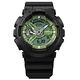 CASIO卡西歐 G-SHOCK 經典酷黑 獨特百搭 鼠尾草綠 人氣雙顯 GA-110CD-1A3_51.2mm product thumbnail 3