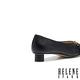 低跟鞋 HELENE SPARK 內斂時尚馬銜釦小方楦低跟鞋－黑 product thumbnail 4