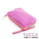 YUCCA - 摩登俏麗牛皮雙色系手挽/斜背包 - 紫紅色- D0106062C77 product thumbnail 5