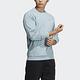 Adidas Th Ref Swt [HY5849] 男 長袖上衣 運動 訓練 休閒 簡約 棉質 舒適 亞洲版 水藍 product thumbnail 2