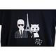 KARL LAGERFELD 卡爾貓咪艾菲爾鐵塔造型短T  (黑色) product thumbnail 2