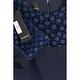 PINKO 深藍色織花拼接領口綁帶設計七分袖洋裝 product thumbnail 5