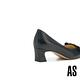 高跟鞋 AS 高雅魅力新經典LOGO蝴蝶結造型全羊皮方頭高跟鞋－黑 product thumbnail 4