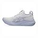 Asics GEL-Nimbus 26 [1012B601-100] 女 慢跑鞋 運動 路跑 緩衝 耐磨 透氣 白 淺藍 product thumbnail 4