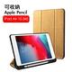 iPad Air3 10.5吋 2019 A2152 織布紋三折帶筆槽散熱保護套 product thumbnail 4