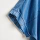 SOMETHING 天絲牛仔短版短袖襯衫-女-中古藍 product thumbnail 5