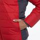 【Lynx Golf】男款防潑水防風保暖科技羽絨Lynx印花連帽可拆式長袖外套-紅色 product thumbnail 7