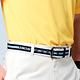 【Lynx Golf】男款吸濕排汗素面Lynx圓形繡花短袖POLO衫-黃色 product thumbnail 8