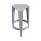 Boden-梅莉森幾何六角造型實木吧台椅/吧檯椅/高腳椅-灰色(二入組合)-41x32x61cm product thumbnail 2
