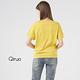 【Qiruo 奇若名品】專櫃黃色短袖上衣彩色圖案設計時尚女裝8767A product thumbnail 7